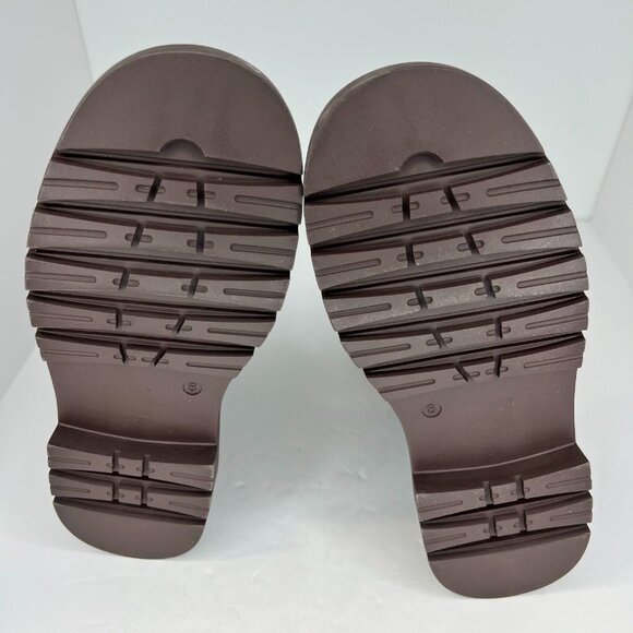 Public Desire Womens Black Mid Calf Slip On Flats Size 8 Chelsea Boots - Picture 8 of 10